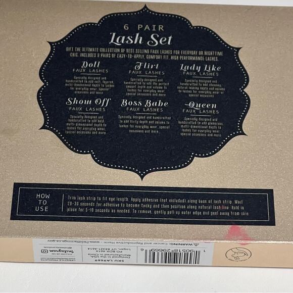 Makeup Beauty Assorted Styles   Six Pairs Lash Set Kit   New in Box - Picture 9 of 10